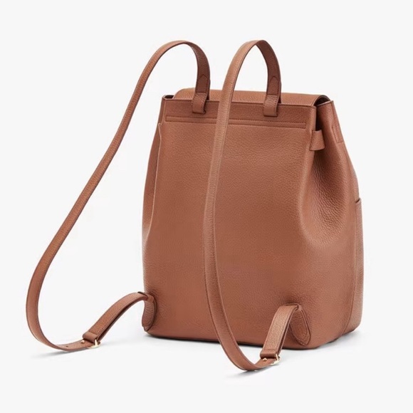 Cuyana Leather Backpack Brown/Caramel - Picture 3 of 16